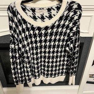 Loft houndstooth sweater